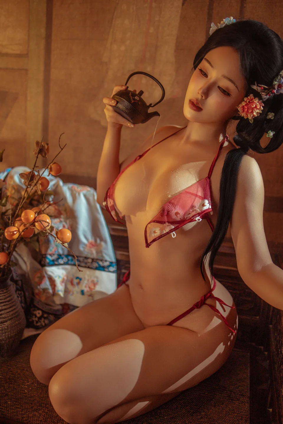 钛合金TiTi - 胭脂扣 [108P,2V-1.07GB] tg@simisebaisi 【丝足阁】066.webp